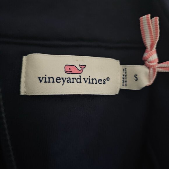 Vineyard Vines Men's Navy Quarter-Zip New England Patriots Shep Shirt Size Small - Picture 8 of 16